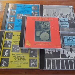 5 Jazz CD's Vintage,Joe Darensbourg,Paul Barbarin,Kid Thoms,Jim Robinson,and Mor